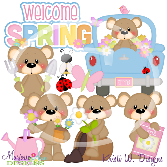 Franklin-Springtime SVG Cutting Files/Paper Piecing +Clipart - Click Image to Close